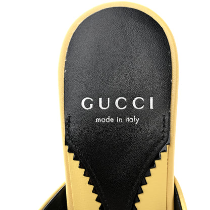 Gucci Malaga Kid Interlocking G Sandals 36.5 Banana 6 of 9