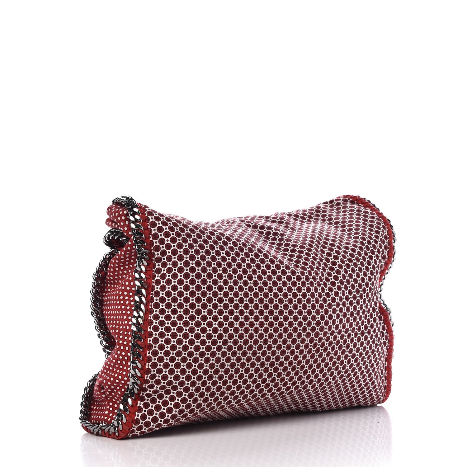 Stella McCartney Cotton Canvas Printed Big Falabella Tote Red 3 of 9