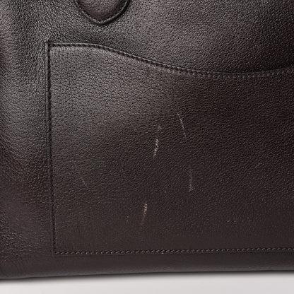 Gucci Calfskin Vintage Web Medium Satchel Dark Brown 11 of 15