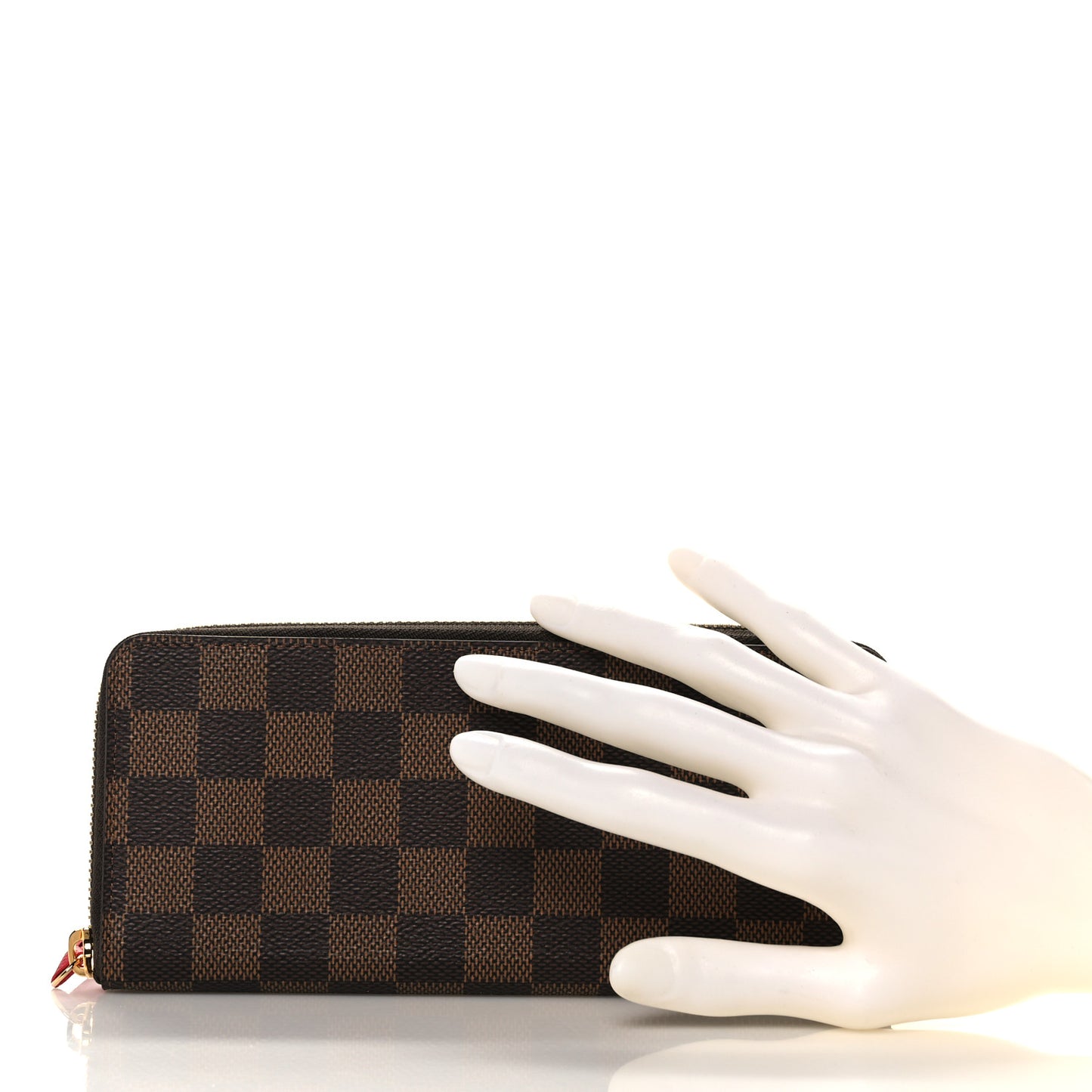 Damier Ebene Clemence Wallet Cherry