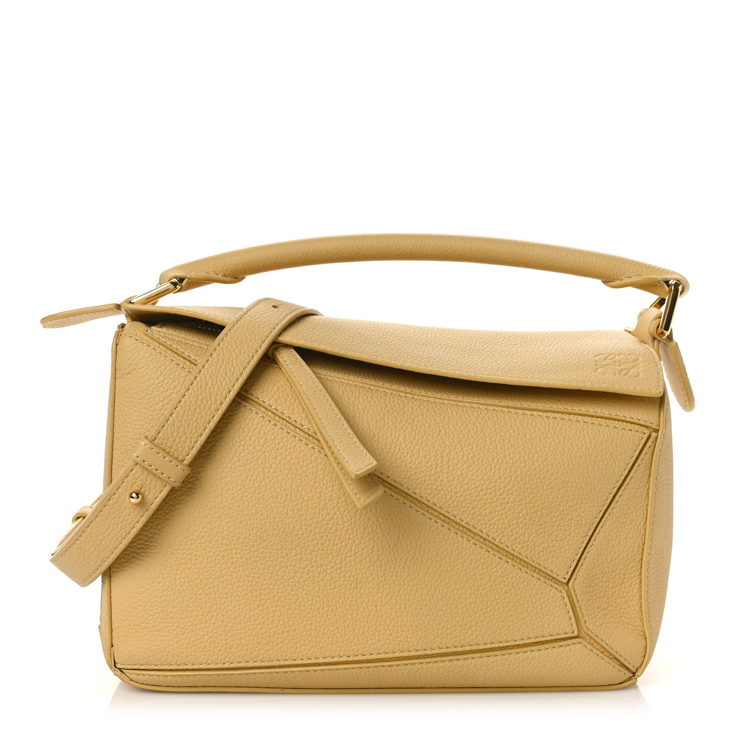 Loewe Calfskin Small Puzzle Bag Dark Butter 1 of 8