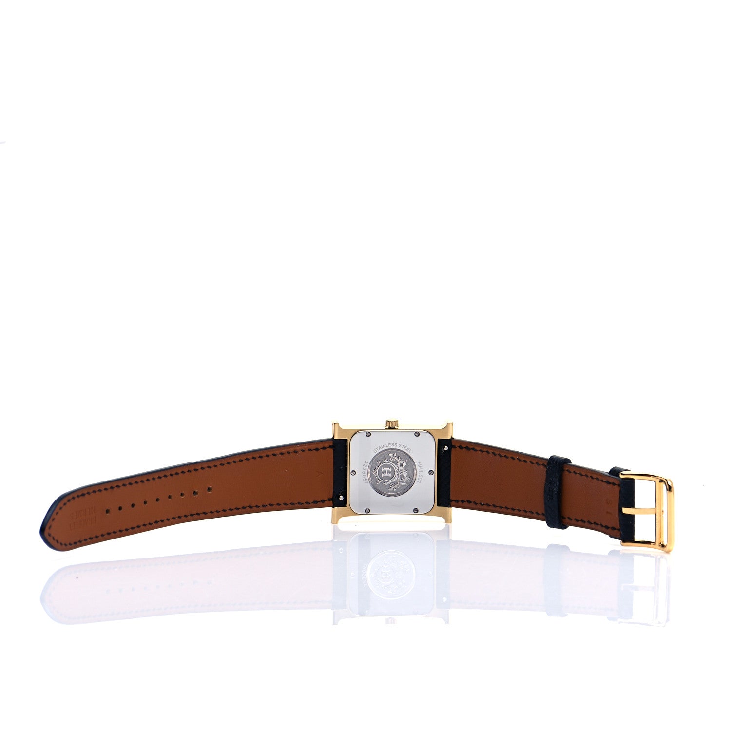Hermes Stainless Steel Epsom 26mm Heure H Hour Quartz Watch Noir 5 of 6