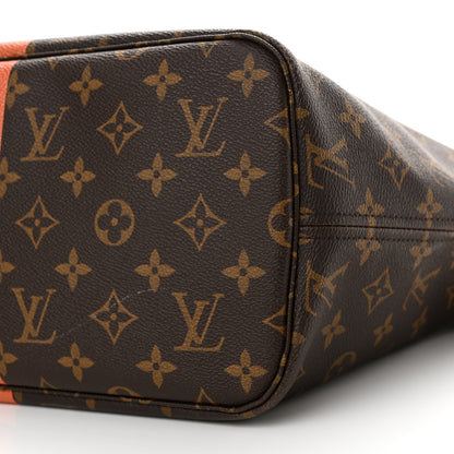 Louis Vuitton Monogram My LV Heritage Neverfull MM Fuchsia Orange 10 of 14