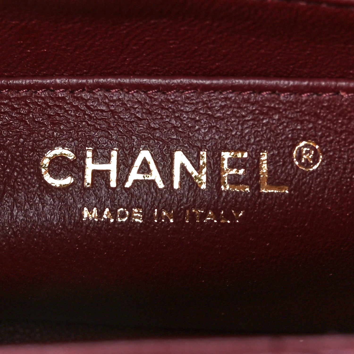 Chanel Caviar Quilted Mini Rectangular Flap Dark Red 6 of 11
