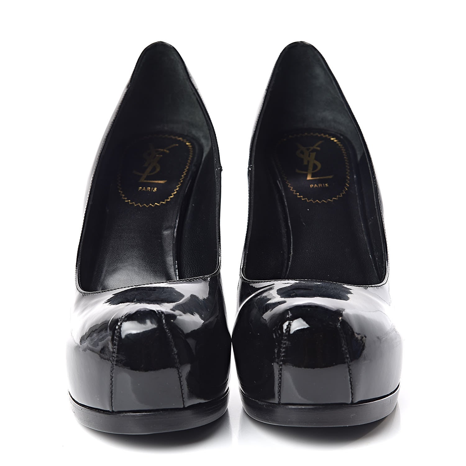Saint Laurent Patent Tribtoo 80 Platform Pumps 38.5 Black 2 of 10