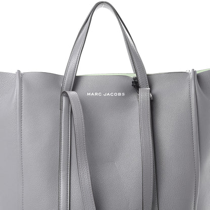 Marc Jacobs Grained Calfskin The Tag Tote Grey 7 of 12