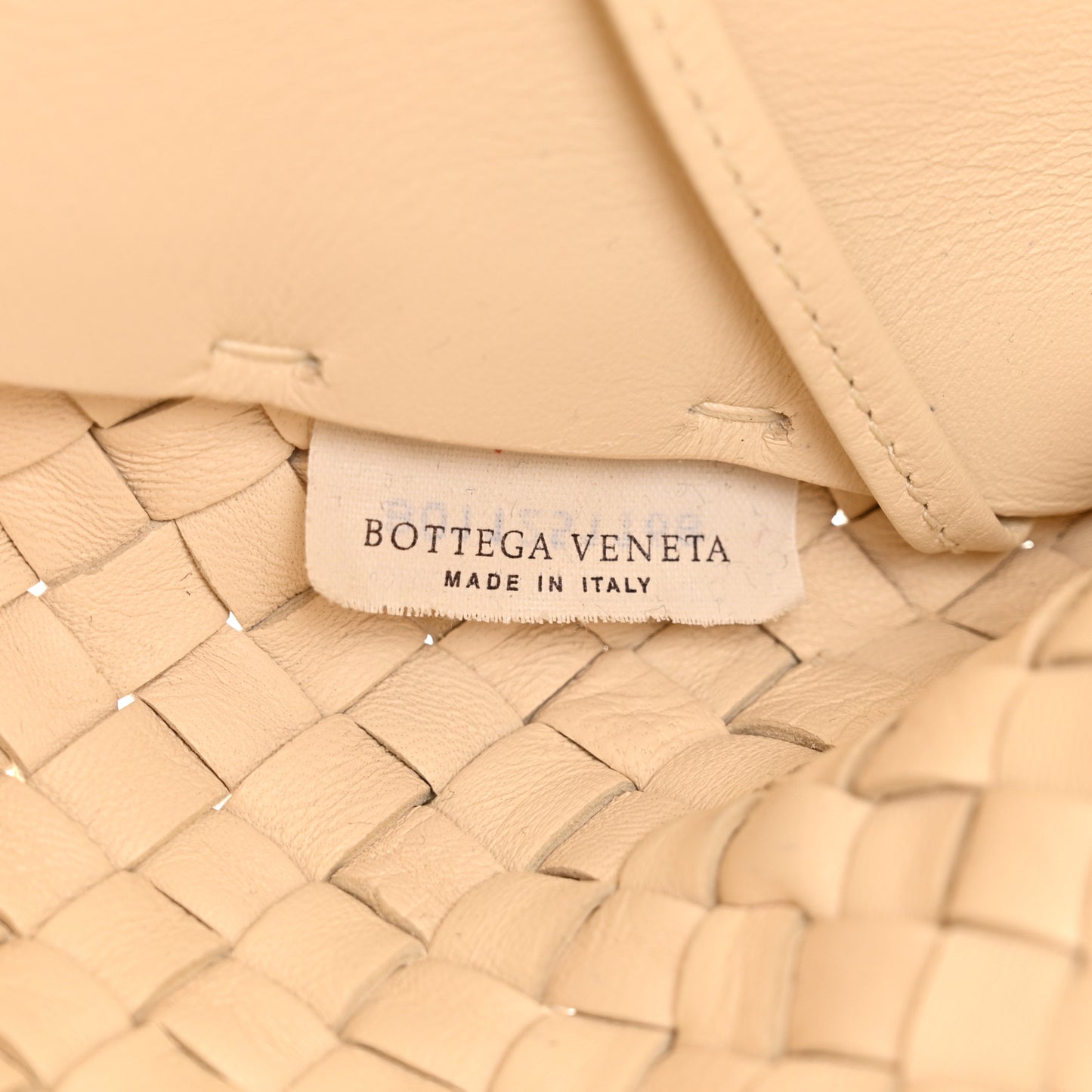 Nappa Intrecciato Medium Paillettes Cabat Cream