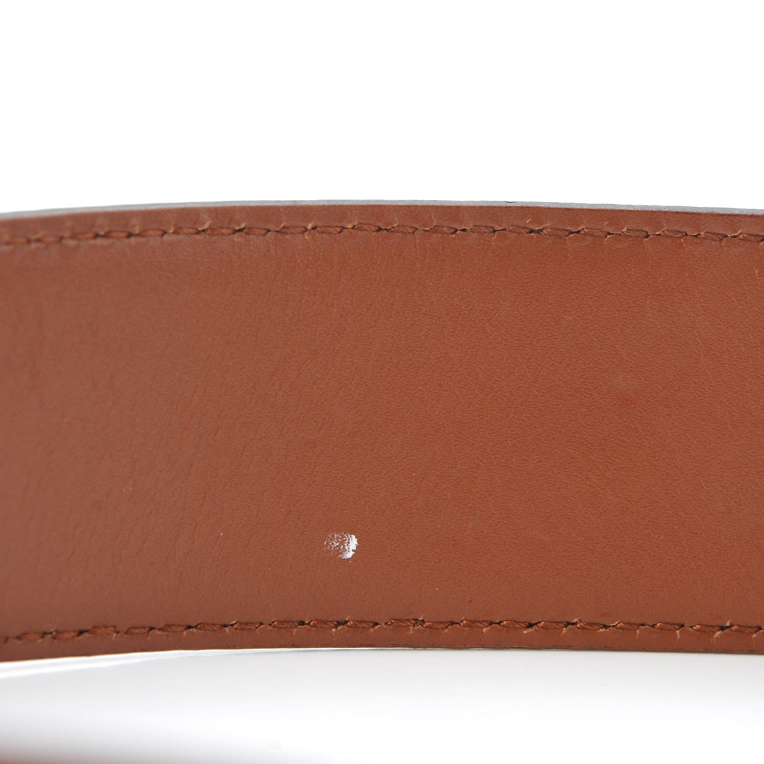 Gucci Calfskin Horsebit Buckle Belt 85 34 Brown 5 of 7