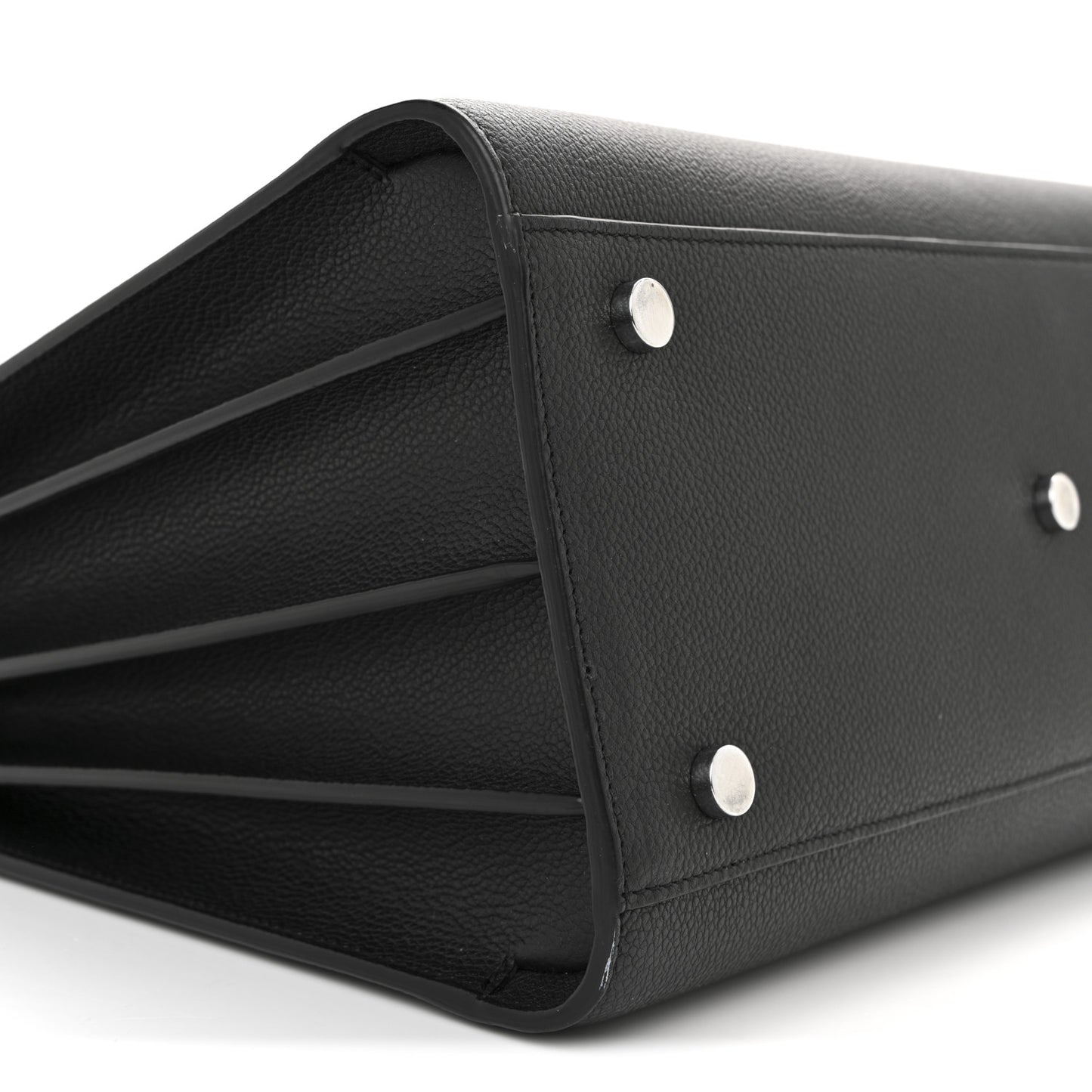Grained Calfskin Small Sac De Jour Black