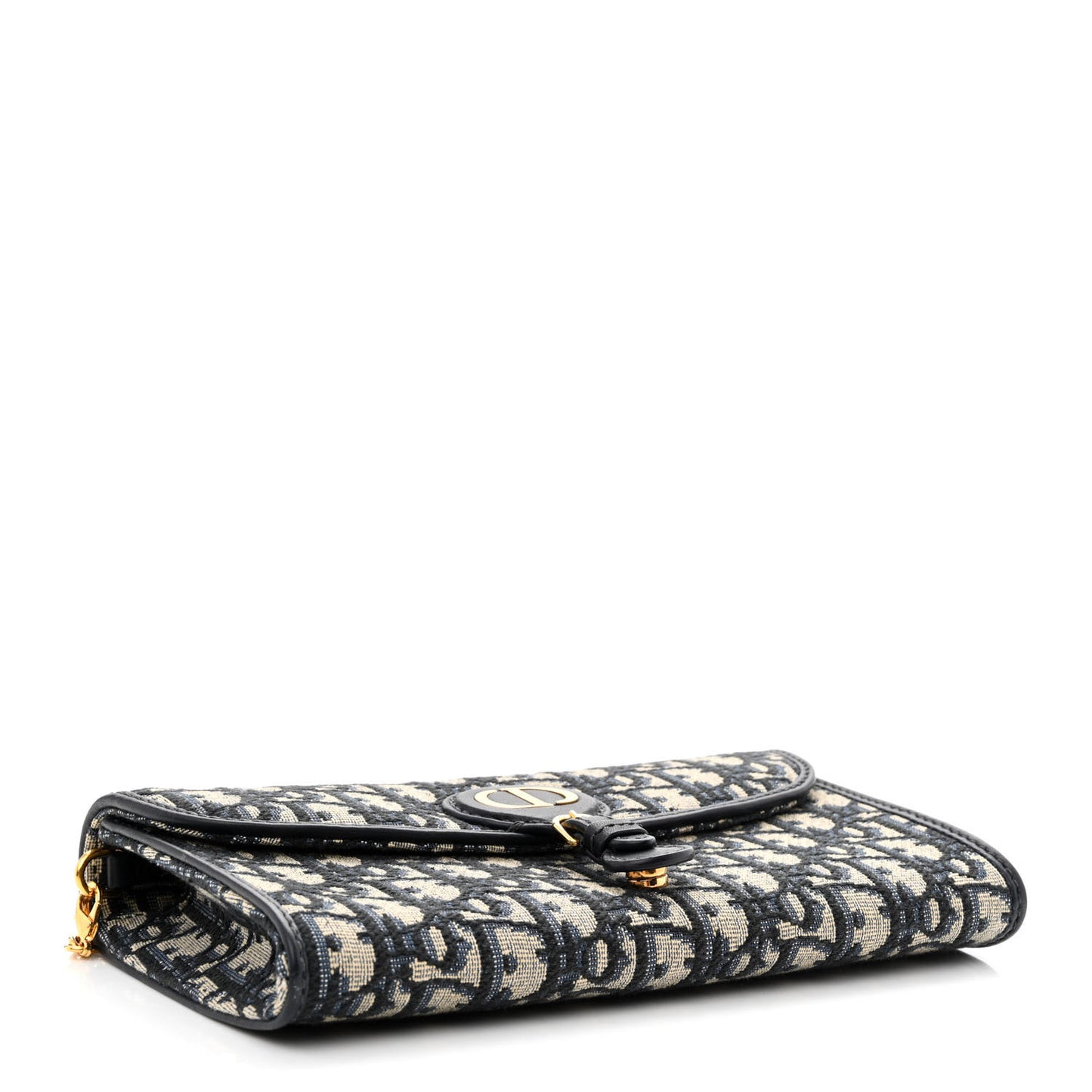 Oblique Bobby East West Pouch With Chain Blue