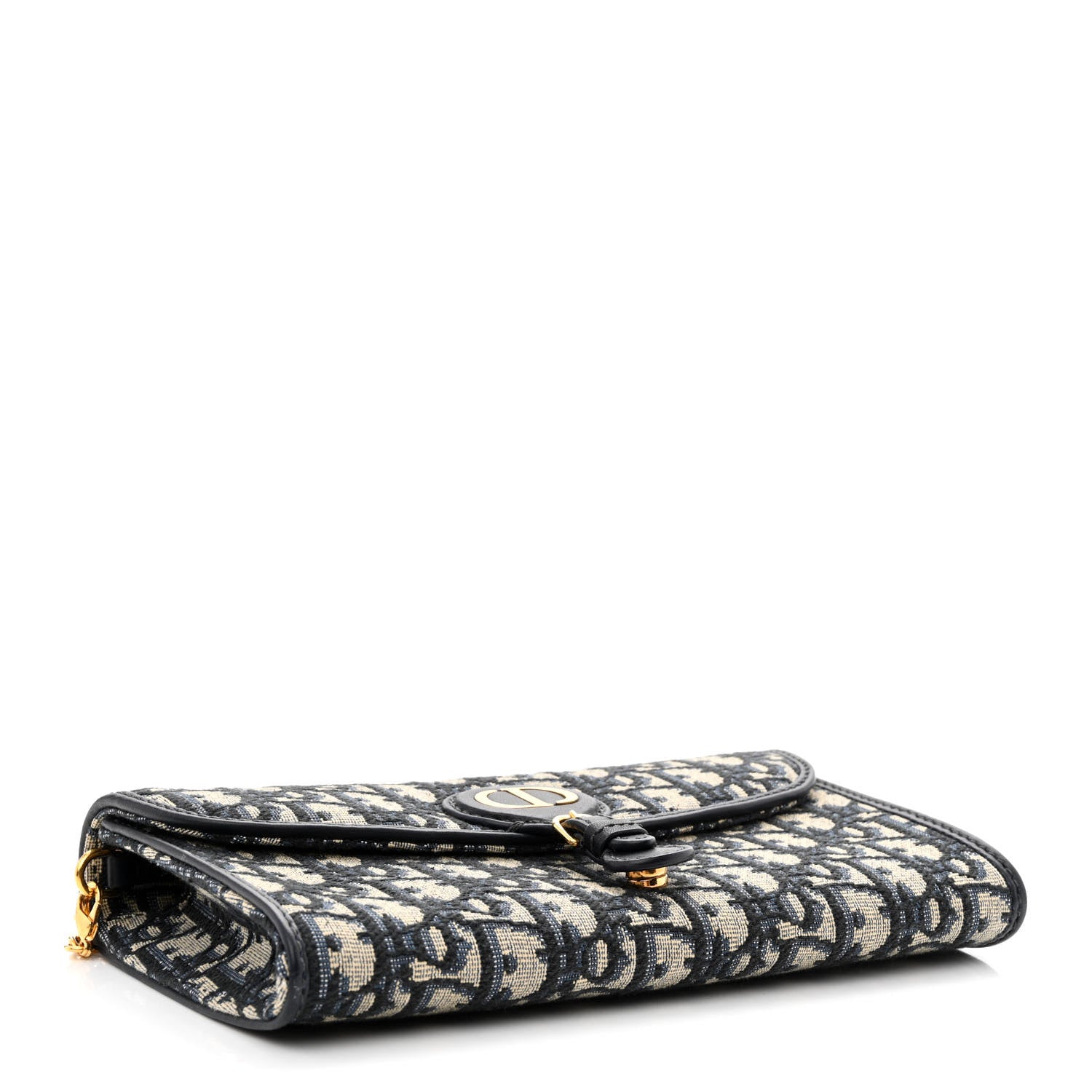 Christian Dior Oblique Bobby East West Pouch With Chain Blue 4 of 14