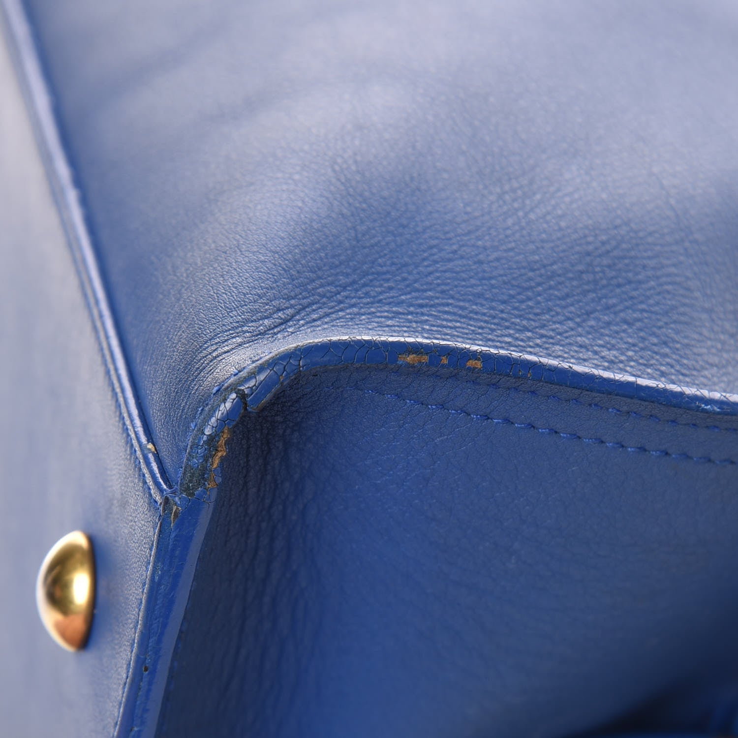Saint Laurent Calfskin Small Classic Y Cabas Royal Blue 12 of 16