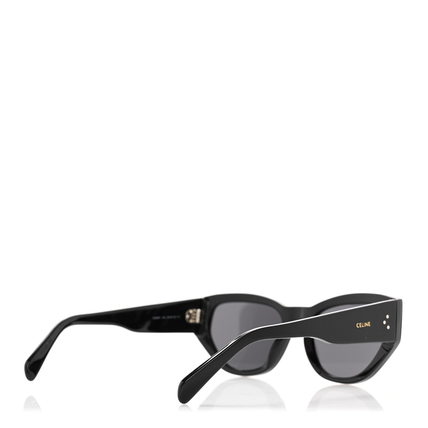 Celine Acetate Polarized Square Sunglasses CL40219I Black 4 of 7