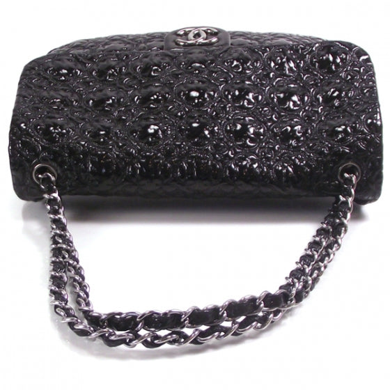 Patent Camelia Quilted Jumbo Flap