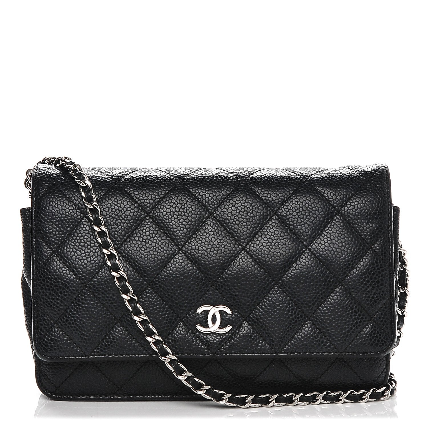 Chanel Caviar Quilted Wallet On Chain WOC Black 1 of 9