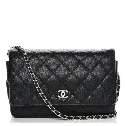 Chanel Caviar Quilted Wallet On Chain WOC Black 1 of 9