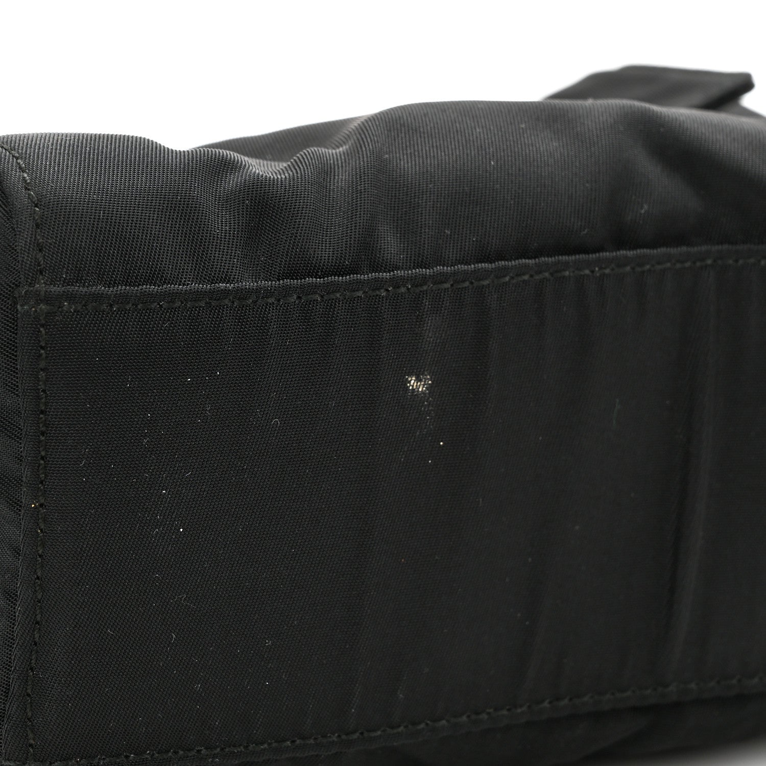 Prada Tessuto Nylon Chain Shoulder Bag Black 9 of 9