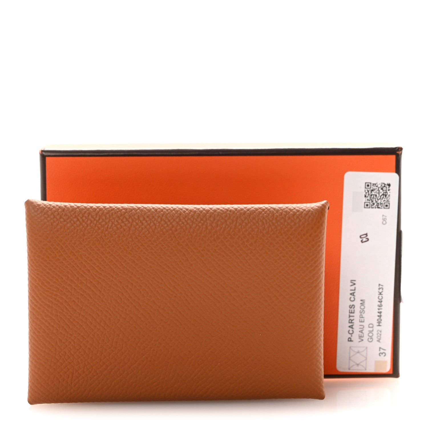 Hermes Epsom Calvi Card Case Gold 7 of 7
