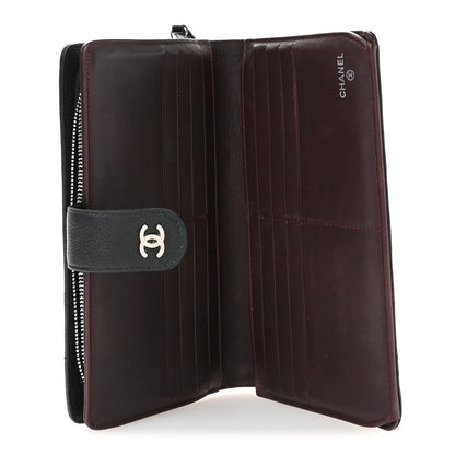Chanel Caviar Quilted CC French Wallet Black 5 of 10