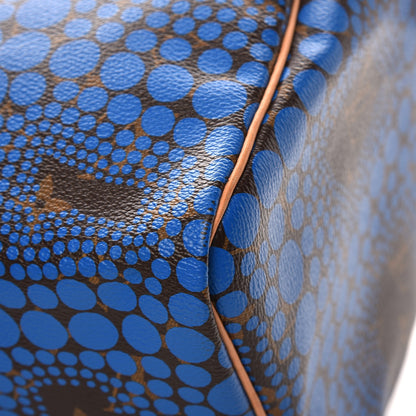 Louis Vuitton Monogram Kusama Town Speedy 30 Blue 9 of 10