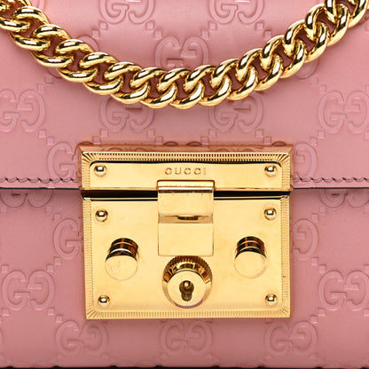 Gucci Guccissima Small Padlock Shoulder Bag Rose Baby Candy 7 of 10
