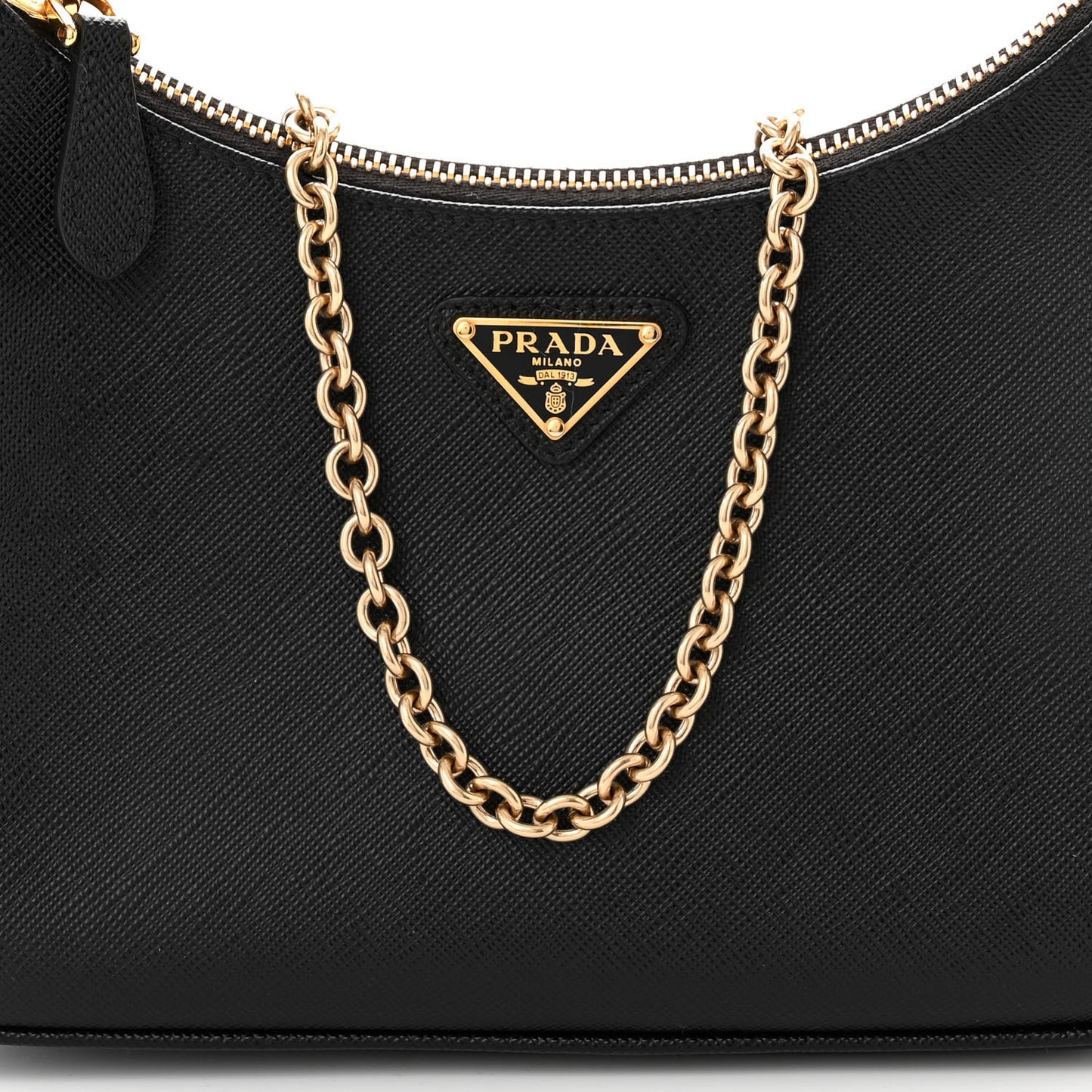 Saffiano Lux Re-Edition 2005 Shoulder Bag Black