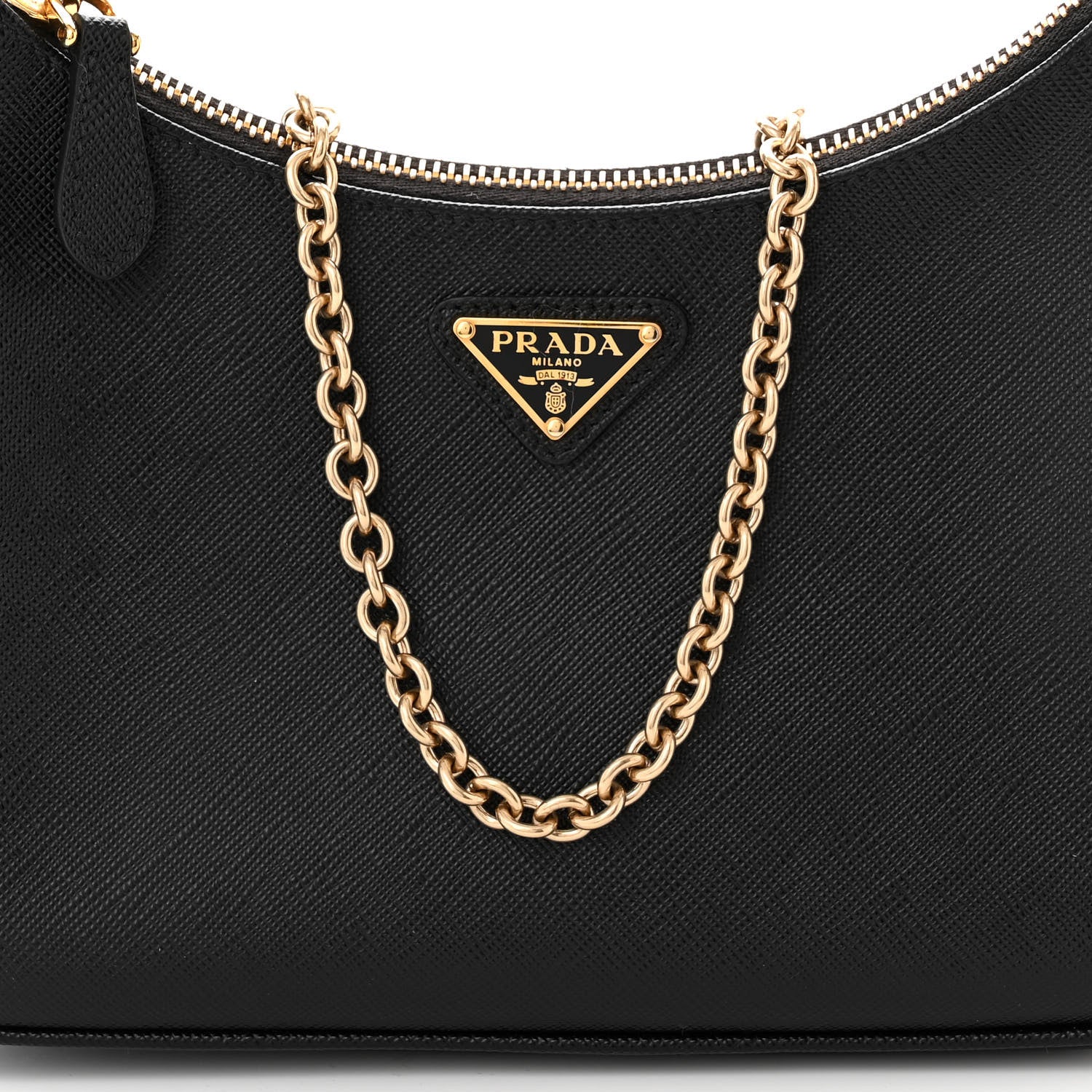Prada Saffiano Lux Re-Edition 2005 Shoulder Bag Black 9 of 12