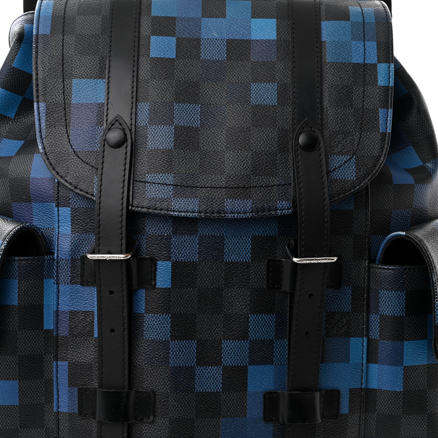 Louis Vuitton Damier Graphite Pixel Christopher PM Backpack Blue 8 of 18