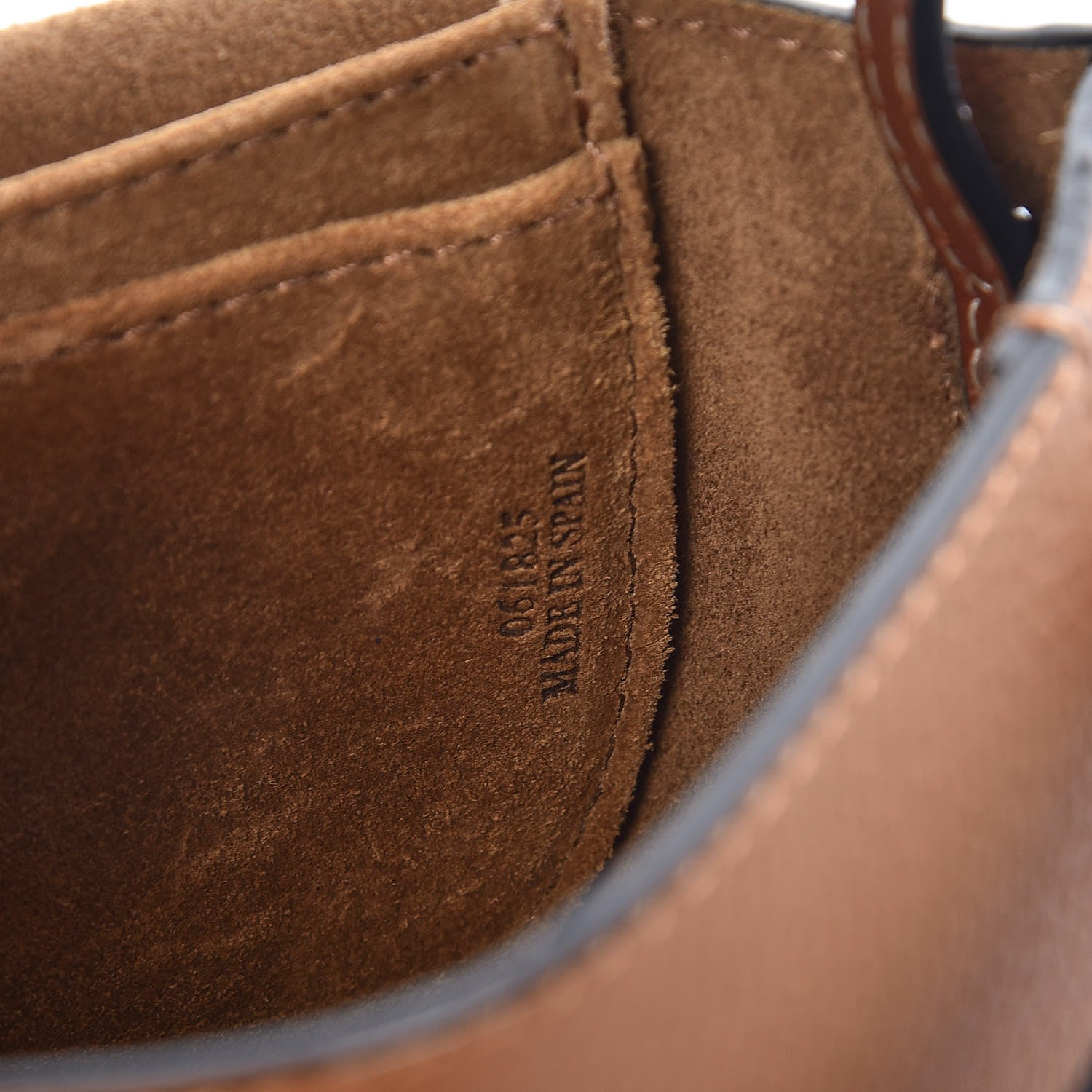 Loewe Grained Calfskin Mini Gate Crossbody Bag Caramel Pecan 7 of 9