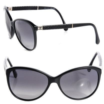 Chanel Quilted CC Sunglasses 5225Q Black 1 of 5