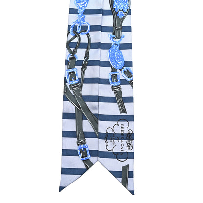 Hermes Silk Brides De Gala Bayaderes Twilly Ciel Marine Vert Sapin Ciel Ciel 2 of 5