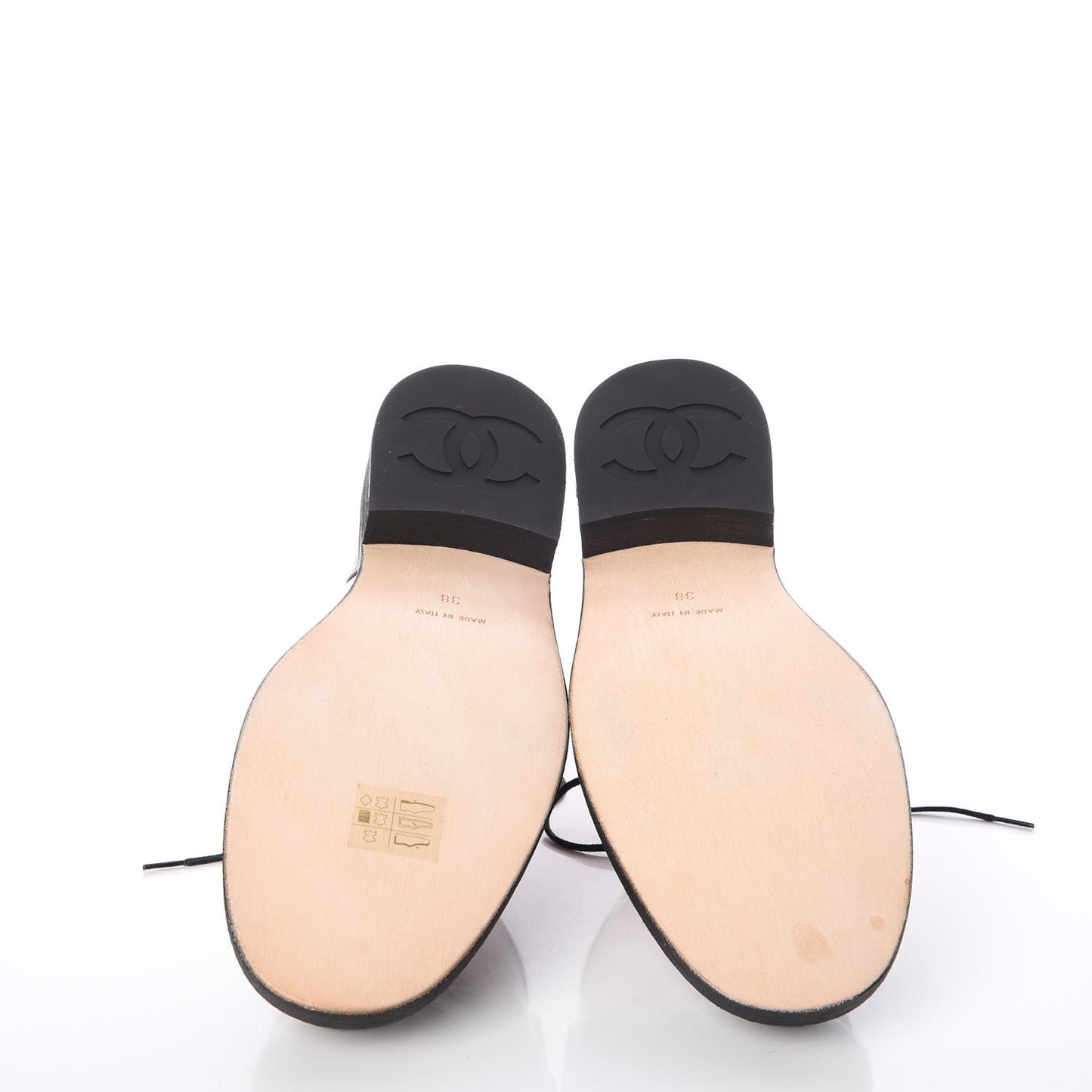 Crumpled Lambskin Patent CC Lace Up Oxfords 38 Pink Gold Black