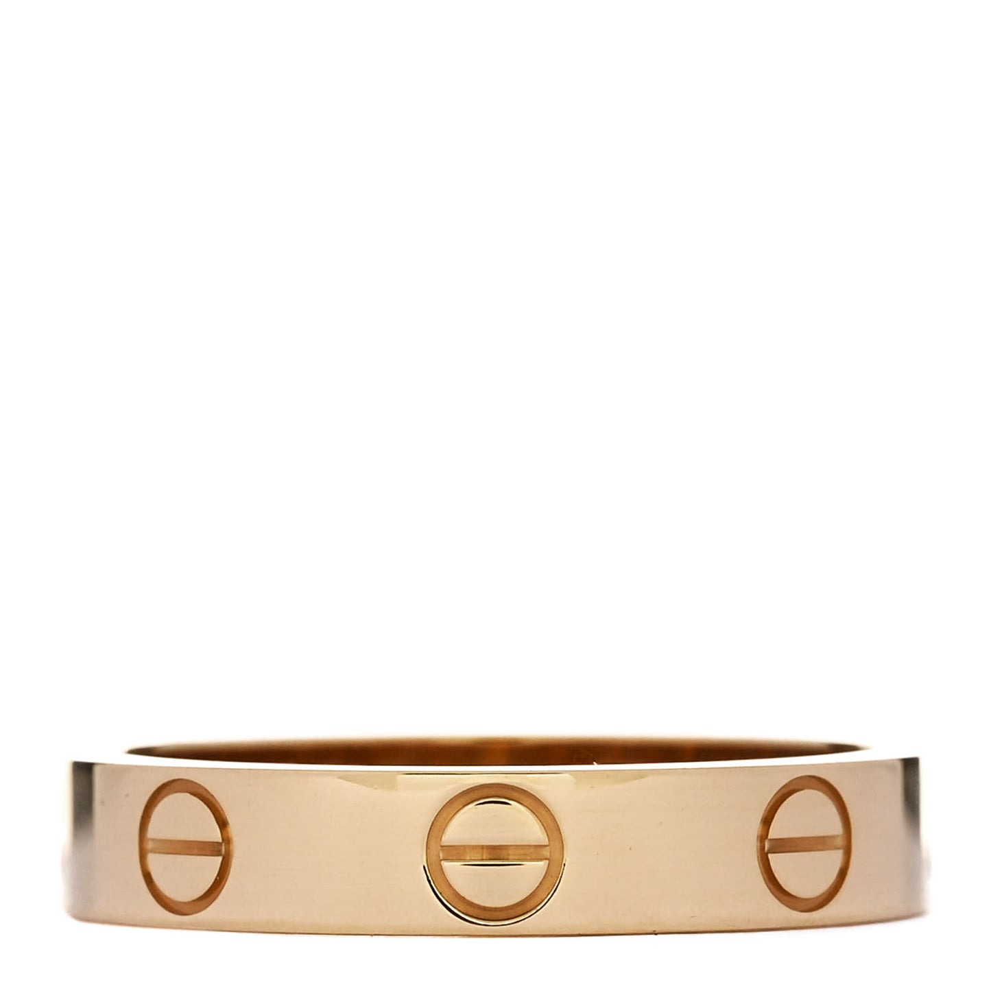 18K Yellow Gold 3.5mm LOVE Wedding Band Ring 52 6