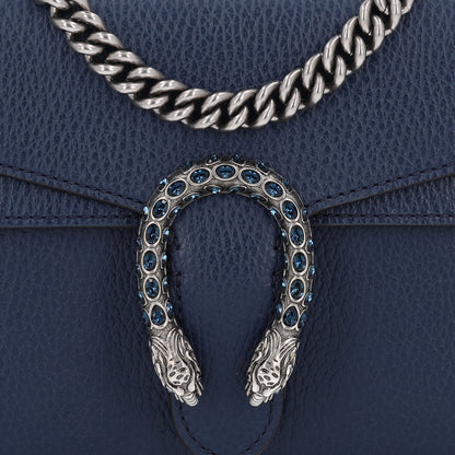 Gucci Dollar Calfskin Crystal Mini Dionysus Shoulder Bag Blue Agata Montana Sapphire 8 of 10