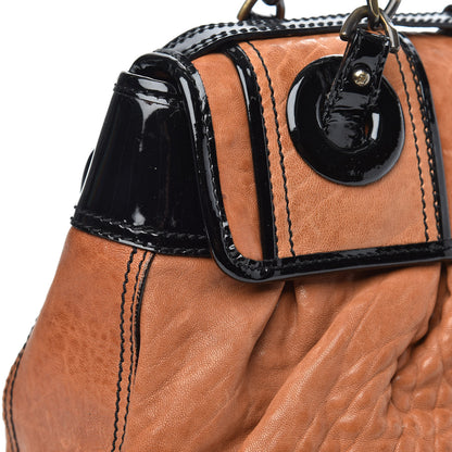 Fendi Nappa Patent B Bag Osso Black 15 of 15