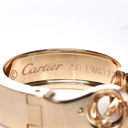Cartier 18K Yellow Gold 5.5mm LOVE French Clip Hoop Earrings 4 of 5