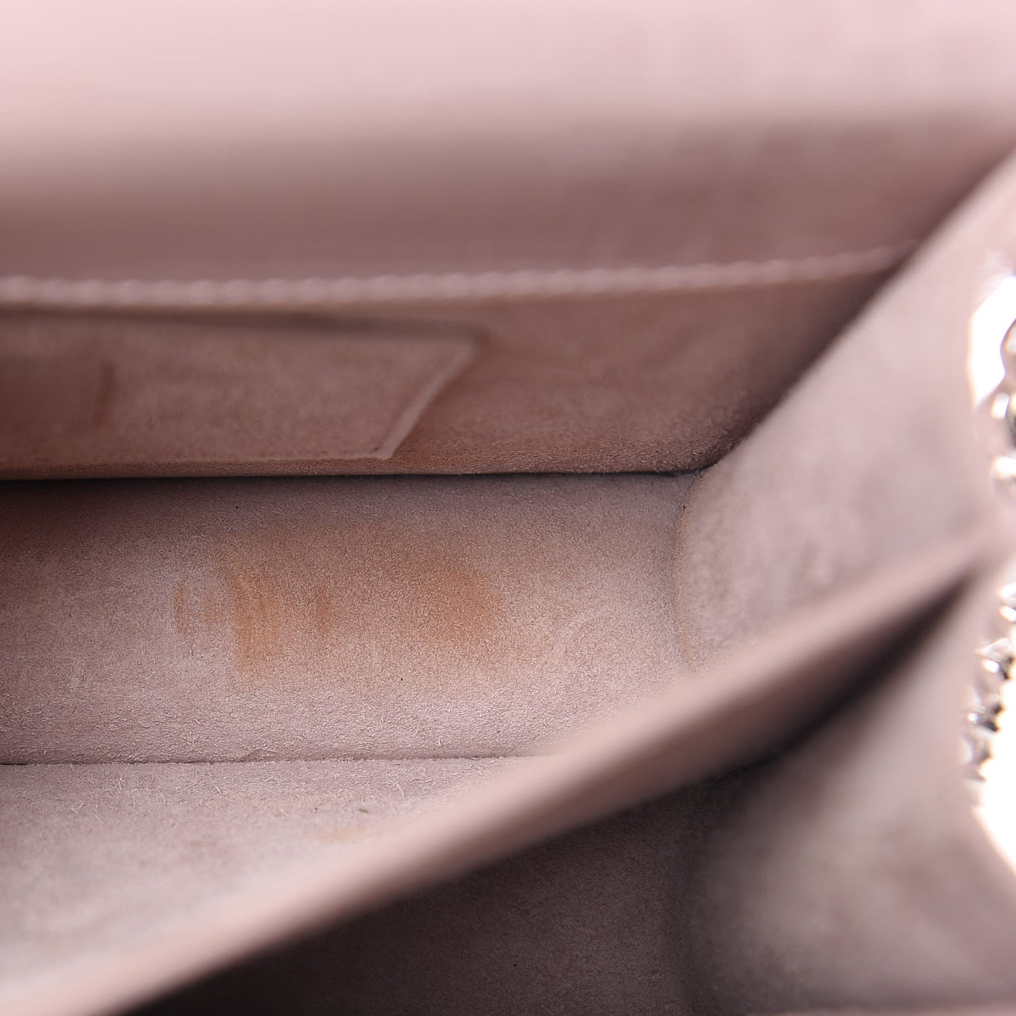 Calfskin Crocodile Embossed Medium Monogram Sunset Powder Pink