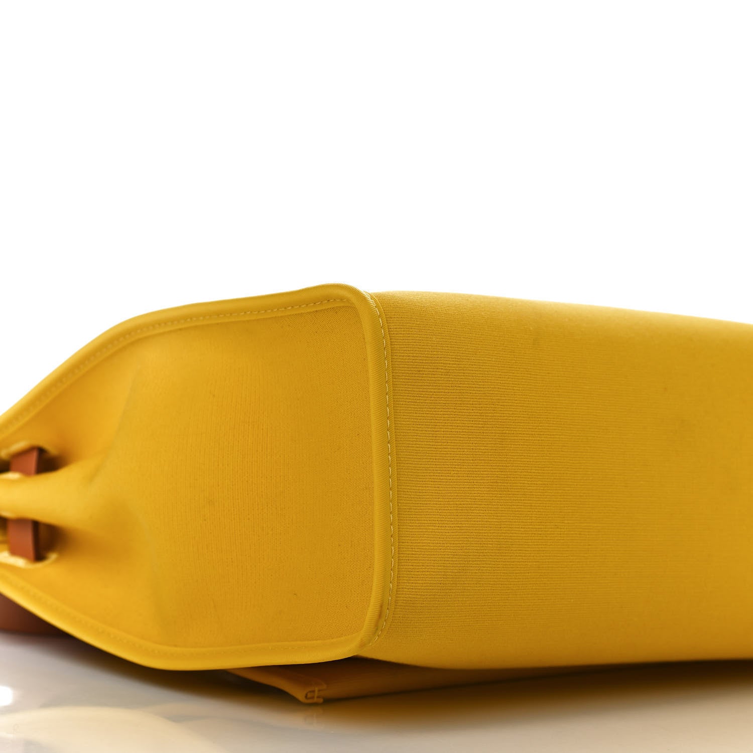 Hermes Vache Hunter Toile Officier Herbag Zip PM 31 PM Natural Jaune De Naples 8 of 12