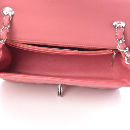 Chanel Lambskin Quilted Mini Rectangular Flap Pink 5 of 11