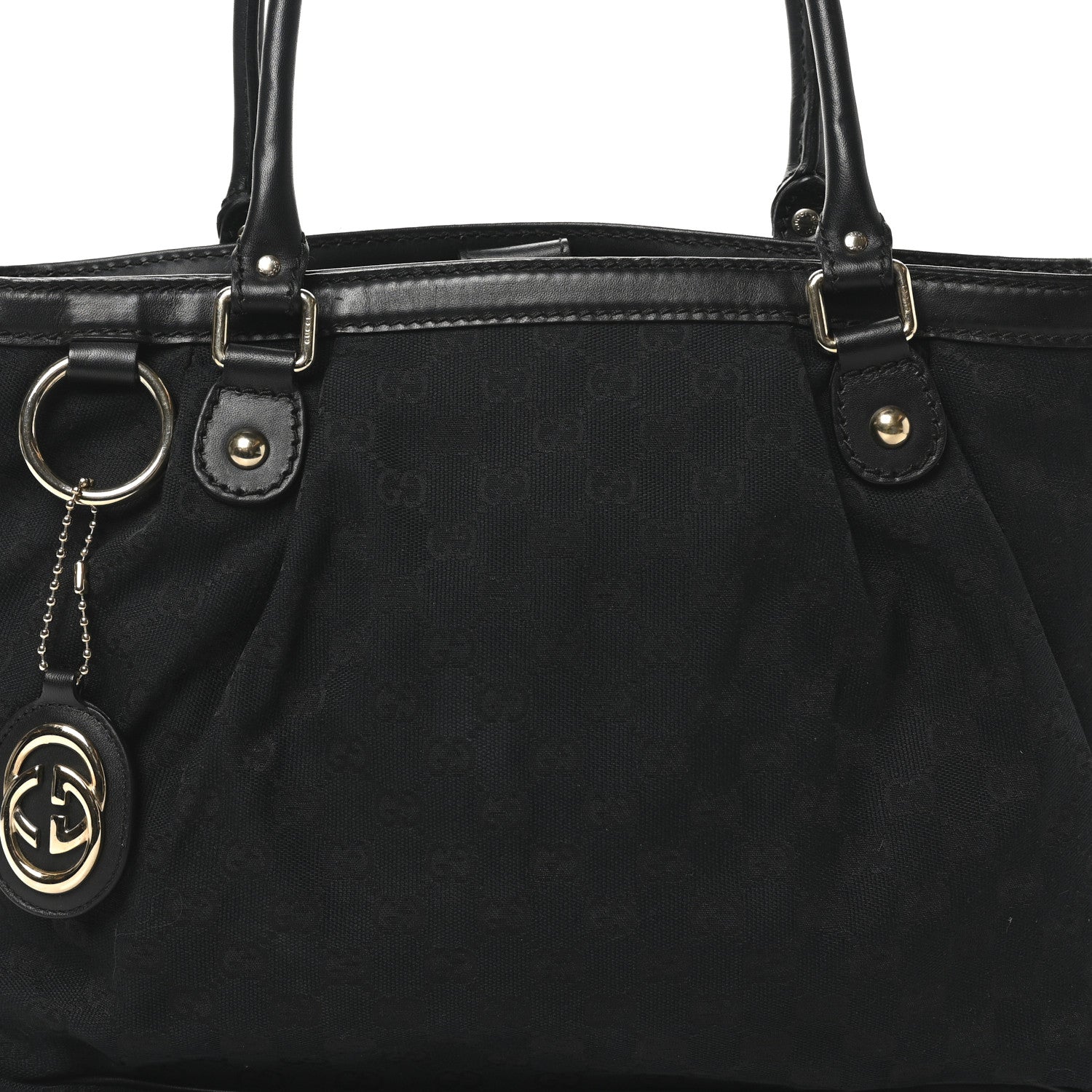 Gucci Monogram Medium Sukey Top Handle Tote Black 8 of 10