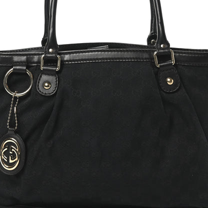 Gucci Monogram Medium Sukey Top Handle Tote Black 8 of 10