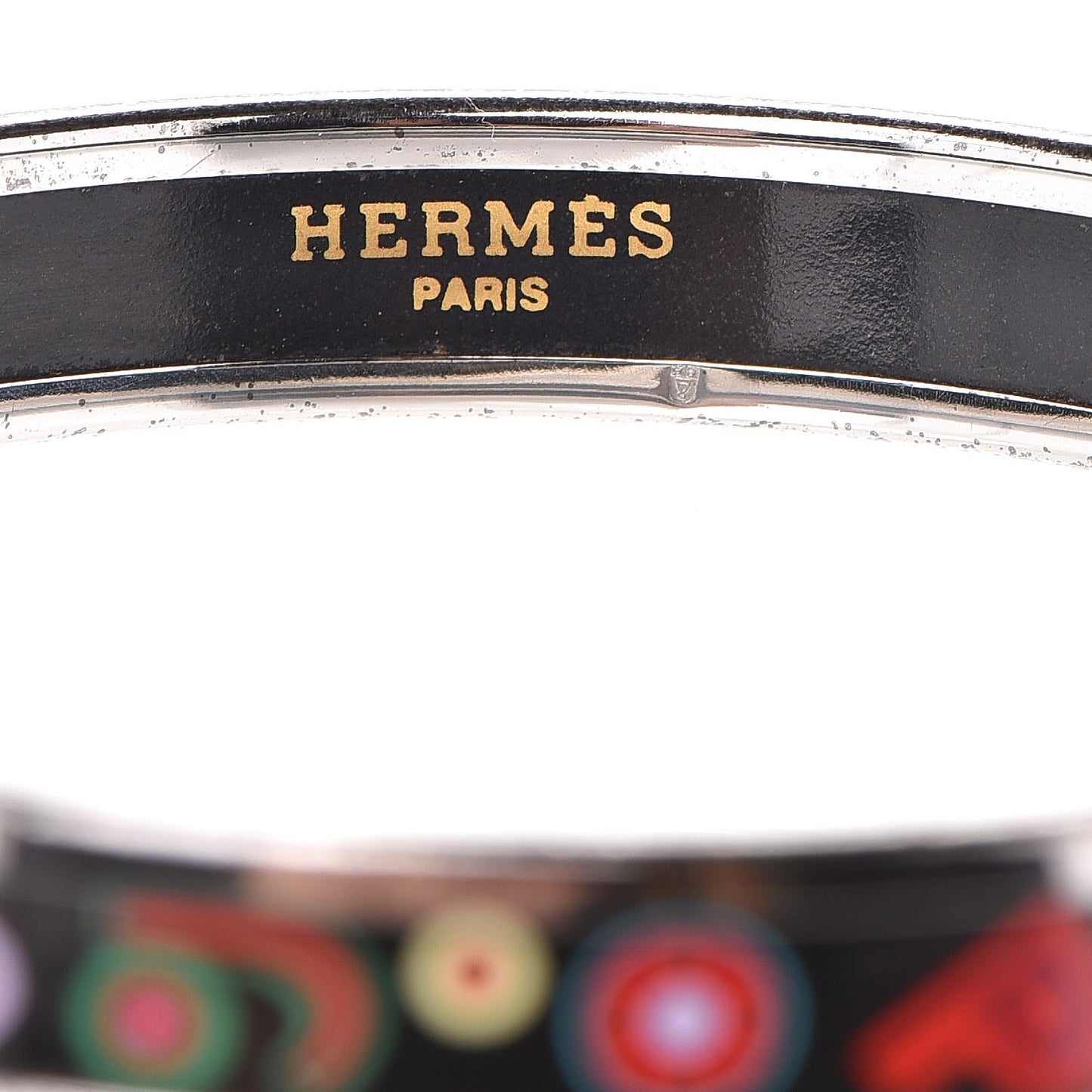 Enamel Printed Tohu Bohu Narrow Bracelet 62 Black