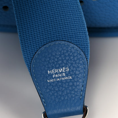 Hermes Taurillon Clemence Evelyne III PM Bleu Paradis 8 of 11