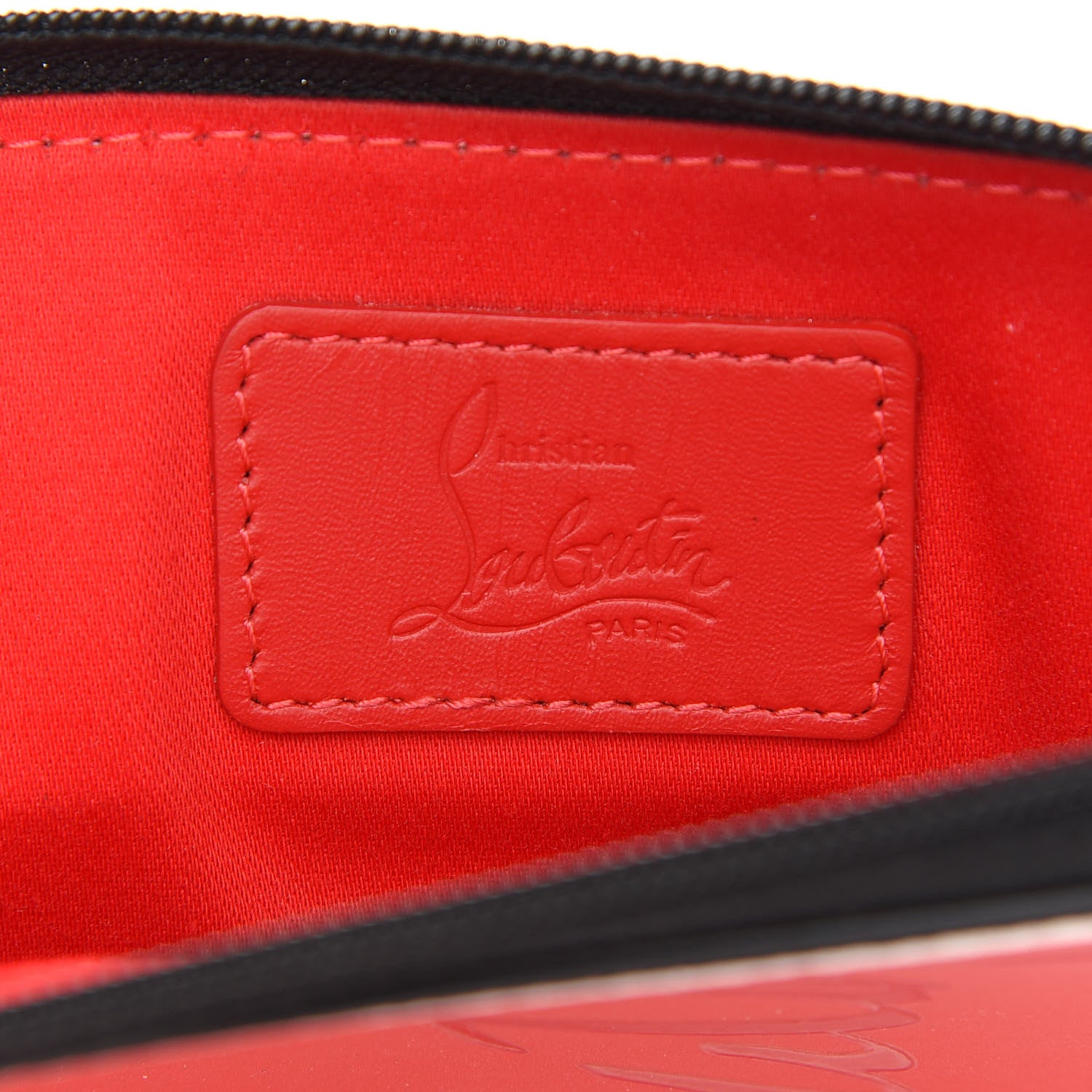 Christian Louboutin Calfskin Gomme Loubilab Batt Clutch Loubi Snow 6 of 8