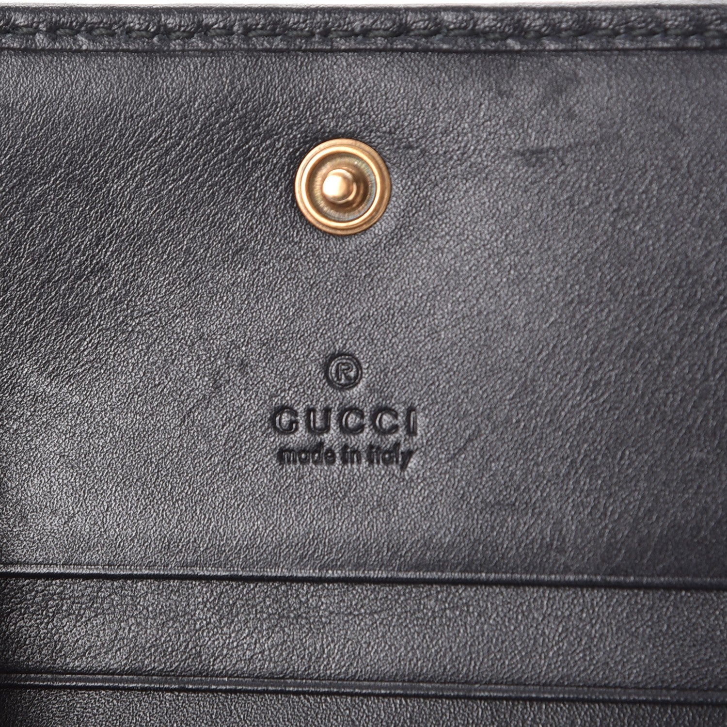Gucci Calfskin Matelasse GG Marmont Card Case Black 6 of 10