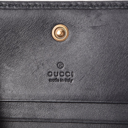Gucci Calfskin Matelasse GG Marmont Card Case Black 6 of 10