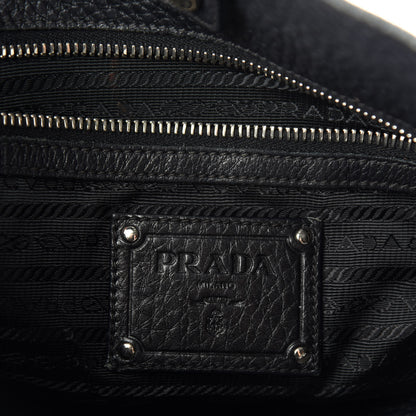 Prada Vitello Daino Hobo Black 18 of 19