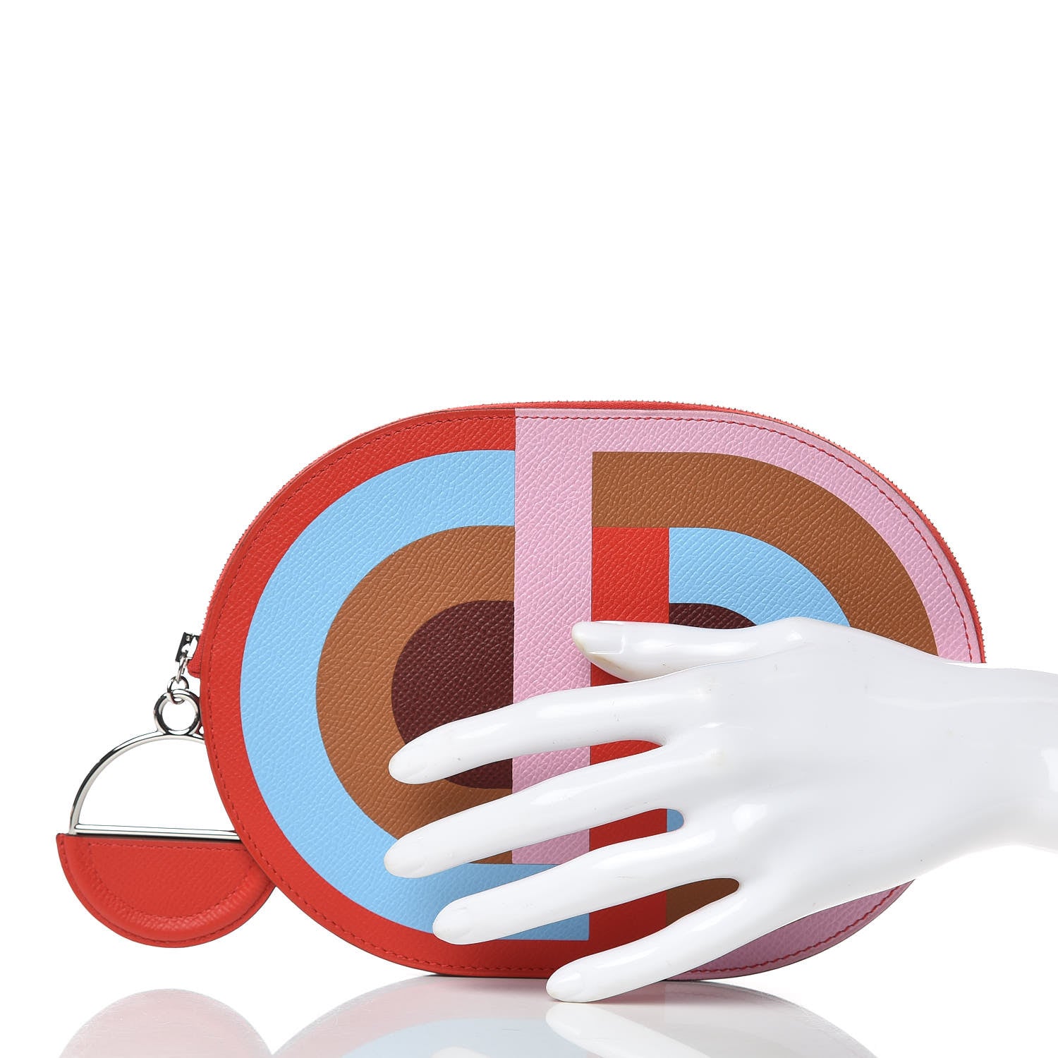 Hermes Epsom In-The-Loop-To-Go Pochette Multicolore Rouge de Coeur 2 of 8