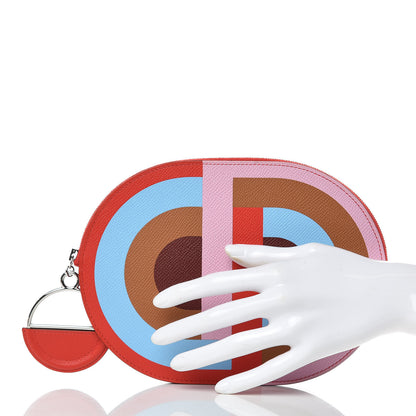 Hermes Epsom In-The-Loop-To-Go Pochette Multicolore Rouge de Coeur 2 of 8