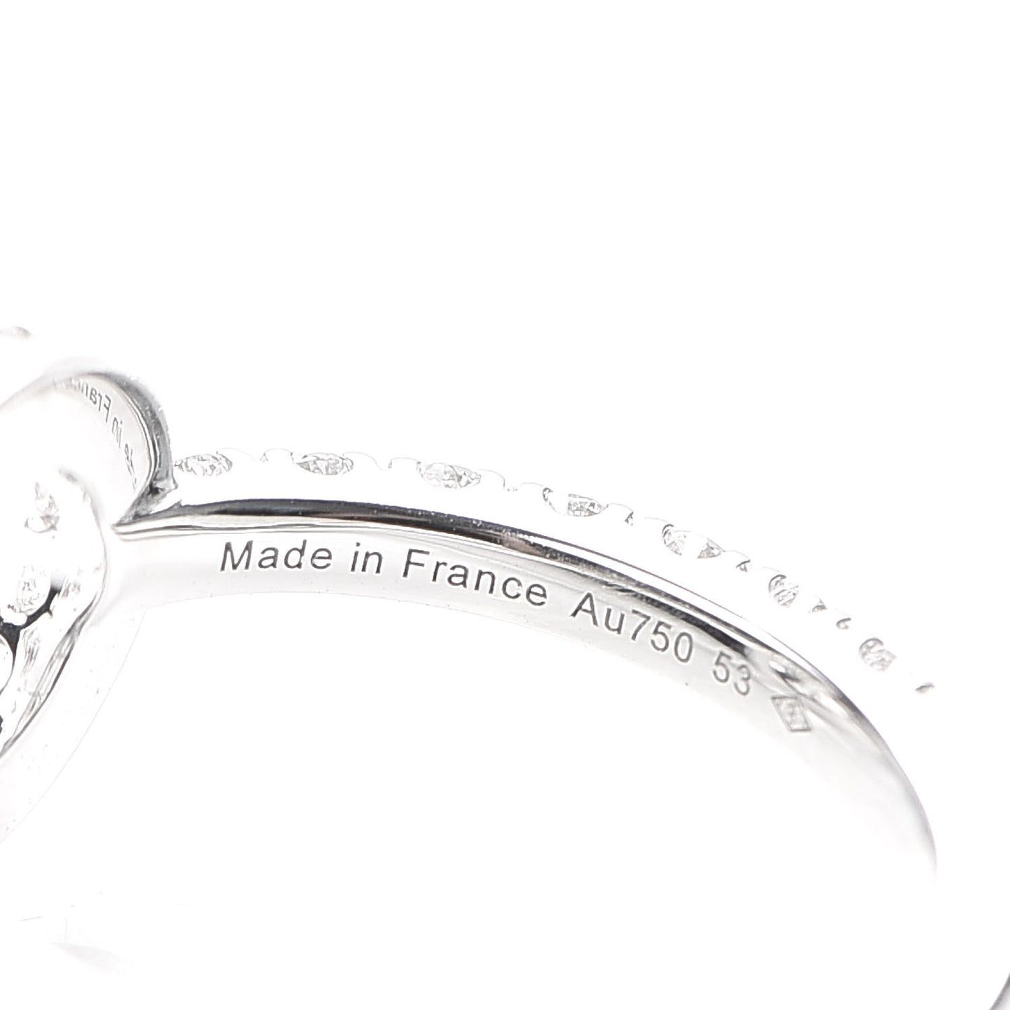 18K White Gold Diamond Finesse Ring 53 6.25